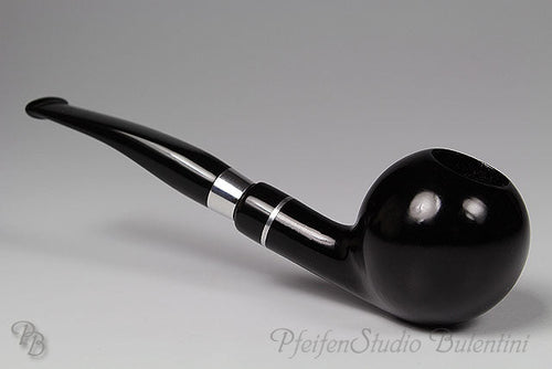 Briar Pipe ALDO VELANI - SPIGOT smooth black 03
