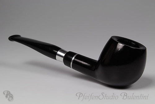 Briar Pipe ALDO VELANI - SPIGOT smooth black 05