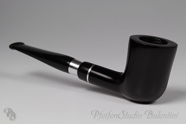 Briar Pipe ALDO VELANI - SPIGOT smooth black 06