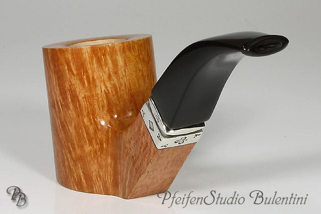 Briar Pipe LANATRA - POKER natural bent